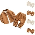 thumbnail image 1 of TAGOLD Kids Toddler Casual 2 Piece Outfits Set,Boys Girls Long Sleeve Winter Sets,Printed Sweatshirt And Pants Two-piece Set For Children's Clothing Girls' Long Sleeved Pants Set,1 Years, 1 of 5