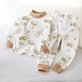 thumbnail image 1 of TAGOLD Kids Toddler Casual 2 Piece Outfits Set,Boys Girls Long Sleeve Winter Sets,Toddler Kids Kids Winter Boys Girls Solid Color Print Long Sleeved Home Wear Clothes Suit,3 Years, 1 of 4