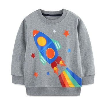TAGOLD Kids Winter Tops,Fall Winter Sweater for Kids,Spring And Fall Boys Round Neck Sweater Europe And The United States Wind Printing Pullover Children's Knitted Casual Tops