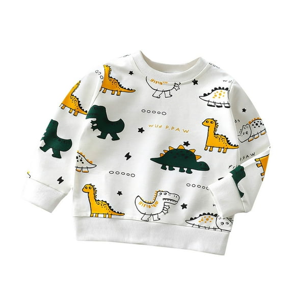 TAGOLD Kids Winter Tops,Fall Winter Sweater for Kids,Long Sleeve Round-Neck Blouses Shirts Children Hoodie T-shirt Style Boys And Girls Long Sleeved Pullover Top