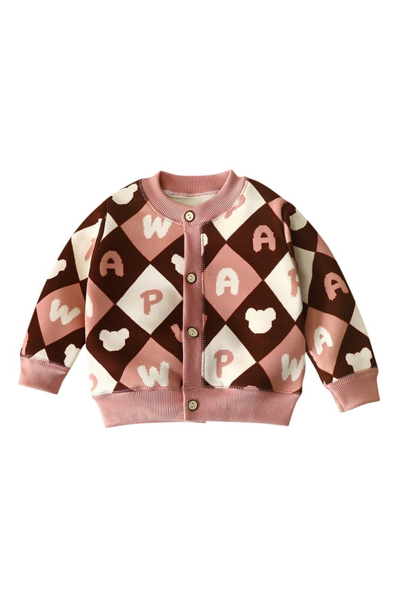 Kids Winter Tops,Fall Winter Sweater for Kids,Fashiongirl' Casual Knitwear Long Sleeved Warm Cardigan Thickened Over Sweater