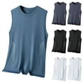thumbnail image 1 of TAGOLD Mens Summer Round-Neck Tank Top Solid Color Casual Top, 1 of 4