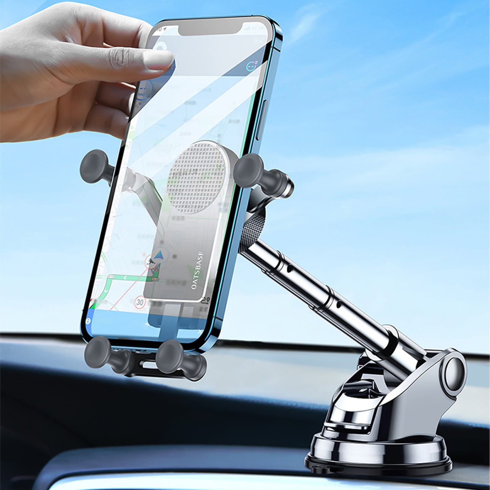 TAGOLD Phone Mount For Center Console Cell Phone Holder Car Hands Phone