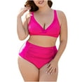 thumbnail image 1 of TAGOLD Plus Size Swimsuit for Women,Women Conservative Strappy Back Set Two Piece Swimsuits Swimdress, 1 of 5