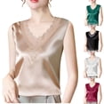 thumbnail image 1 of TAGOLD Summer Casual Tops,Plus Size T-shirt Blouse for Womens, Fashion Women's Summer Sleeveless Solid V-Neck Camisoles Tank Comfy,V-Neck Camisoles, 1 of 3