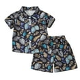 thumbnail image 1 of TAGOLD Summer Outfit Sets for Kids Clothes,Boys Outfit Sets,Shirts For Kids Short Sleeve Graphic Solid Thin Shirt Casual For 1-8 Years Boy Children's Short Sleeved Shirt Pants, 1 of 3