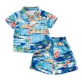 thumbnail image 1 of TAGOLD Summer Outfit Sets for Kids Clothes,Boys Outfit Sets,Shirts For Kids Short Sleeve Graphic Solid Thin Shirt Casual For 1-8 Years Boy Children's Short Sleeved Shirt Pants, 1 of 3