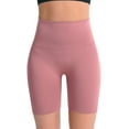 thumbnail image 1 of TAGOLD Womens Summer Shorts,Women's Pure Pocket High Waist Hip Stretch Running Five Points Yoga Pants Pink, 1 of 5