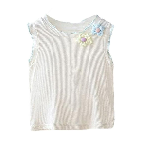 TAGOLD Toddler Girls Boys Summer Blouses Tops,1-5 Years Children's Wear Girl's Ear Tank Top Summer Baby Top Girl's Strap Sleeveless Bottom