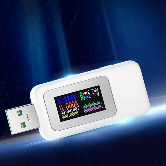 PRETXORVE USB Power Meter DC 4-24V 5A LCD USB A&C Voltage Current Display USB Tester Multimeter Test Speed Of Charger Cables Capacity Of Power Bank, QC 2.0 3.0
