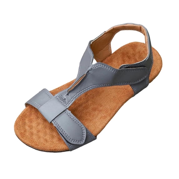 TAGOLD Women's Sandals,Women's Fashionable Casual Solid Color Peep-Toe Versatile Shallow Mouth Flat Slippers