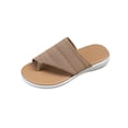 thumbnail image 1 of TAGOLD Women's Slippers,Women's Fashionable Casual Comfortable Outerwear Plus Size Versatile Solid Color Breathable Mesh Round Toe-Opening Pinch Toe Flat Slippers, 1 of 5