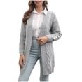 thumbnail image 1 of TAGOLD Womens Cardigan Coats,Woman Fashion Long Sleeves Solid Color Loose Tops Blouse Sweater Cardigan, 1 of 6