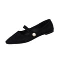 thumbnail image 1 of TAGOLD Womens Flats Shoes,Women's Fashion Casual Style Solid Color Shallow Mouth Outdoor Wear All-Match One- Loafers Flat Bottom Moccasins Shoes, 1 of 5