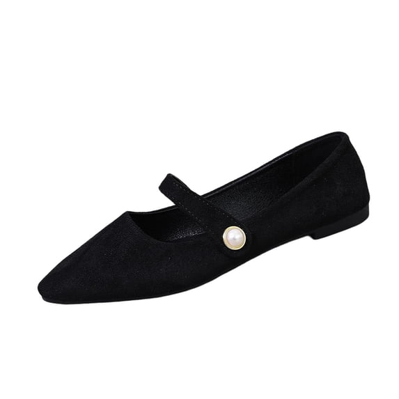 TAGOLD Womens Flats Shoes,Women's Fashion Casual Style Solid Color Shallow Mouth Outdoor Wear All-Match One- Loafers Flat Bottom Moccasins Shoes