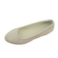 thumbnail image 1 of TAGOLD Womens Flats Shoes,Women's Fashionable Casual Versatile Plus Size Loafers Solid Color Round Toe Closed Toe Flat Soft Sole, 1 of 5