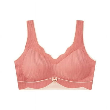 TAGOLD Womens Plus Size Bra Clearance,Summer Casual Bras for Womens,Women's Push-up Non-slip Lace Flower Surface Beautiful Back Seamless Push-up One-piece Bra Without Steel Ring