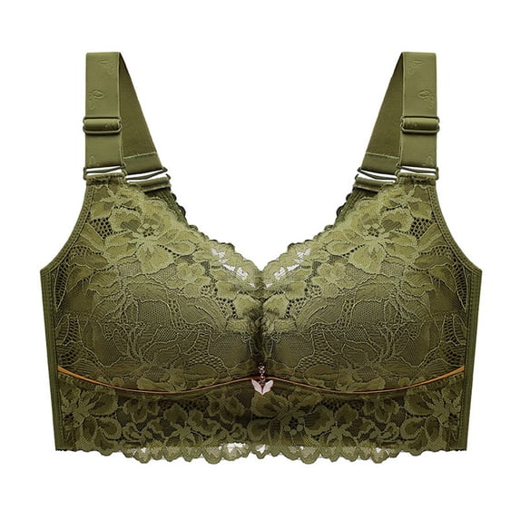TAGOLD Womens Plus Size Bra,Summer Casual Bras for Womens,Women Fashion Sports Lace Bra Wire Free Underwear One-Piece Bra Everyday Underwear