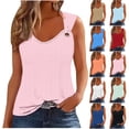 thumbnail image 1 of TAGOLD Womens Round-Neck Tank Top Solid Color Sleeveless Loose Casual Tank Top, 1 of 5