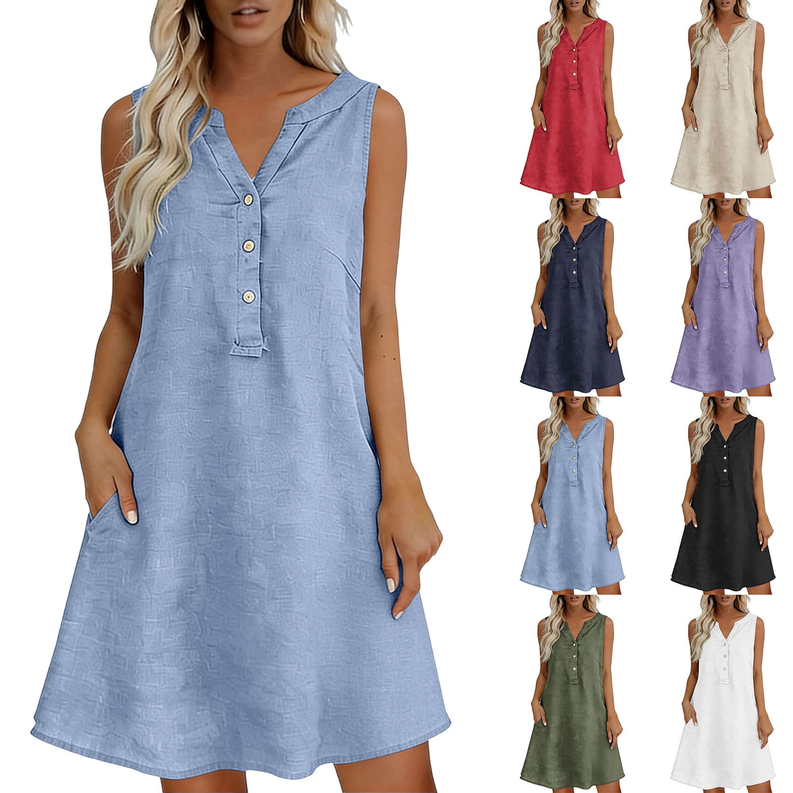drop waist dress for older ladies Capri Fleur Drop Waist Dress With Short Sleeves & Pockets  Easy On Easy  Off
