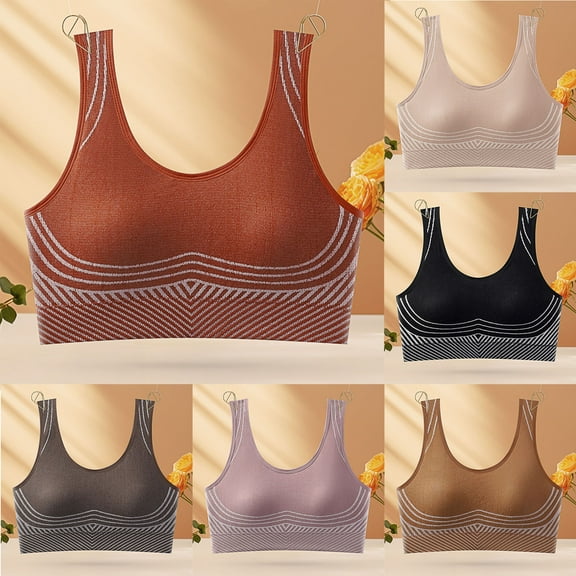 TAGOLD Womens Summer Plus Size Brs,Push Up Casual Bra for Womens,Women's Solid Color Backless Sexy Seamless Beautiful Back Underwear Everyday Bras