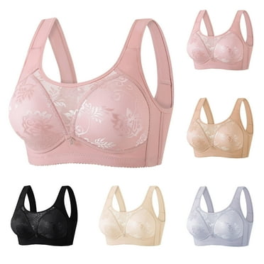 TAGOLD Womens Summer Plus Size Brs,Push Up Casual Bra for Womens,Women's Solid Color Seamless Nude Lifting Soft Support Bra For Women Everyday Bras