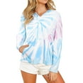 thumbnail image 1 of TAGOLD Womens Tops,Women's Long Sleeve Fashion Drawstring Hooded Printed Sweatshirt Tops Blouse, 1 of 7