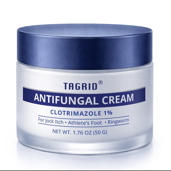 TAGRID 1% Clotrimazole Antifungal Cream for Ringworm & Athletes Foot 50g