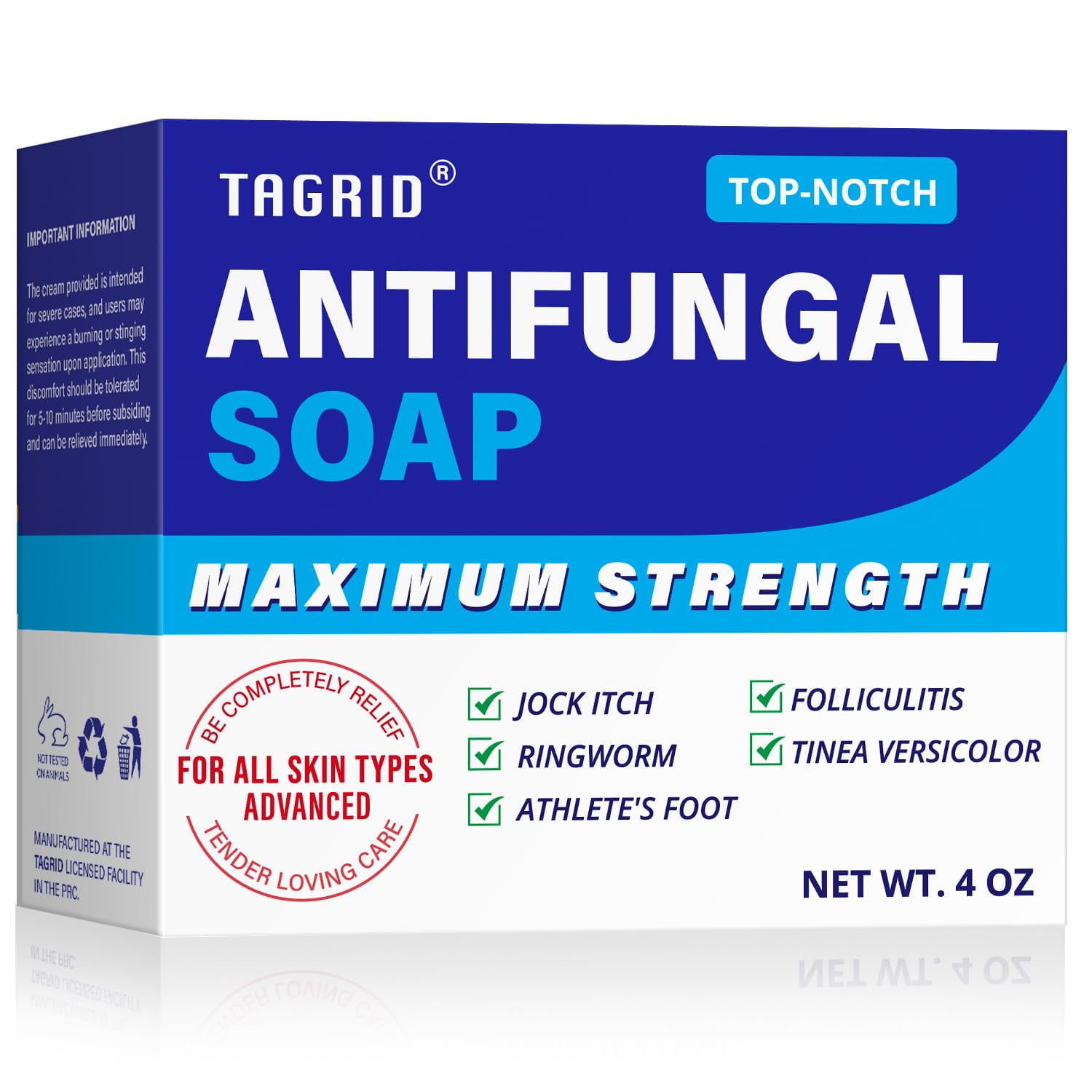 TAGRID Antifungal Soap, Tea Tree Soap, Antibacterial Treatment for Body
