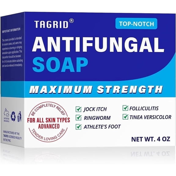 TAGRID Antifungal Soap with Tea Tree Oil & Oatmeal  Single Bar for Skin Relief