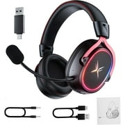 TAGRY 2.4GHz Wireless Gaming Headset for PC, PS4, PS5, Gaming Headphones with Noise Cancelling Microphone, 7.1 Surround Sound, 20H+ Battery Gamer Headset for Computer, Laptop, 3.5mm Wired for Xbox