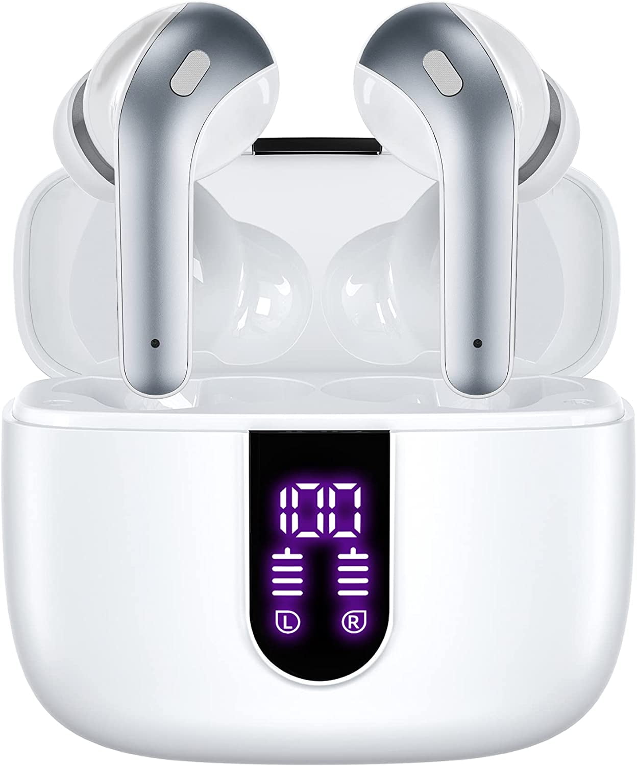 TAGRY Wireless Earbuds Bluetooth Headphones 48hrs Play Back Sport Earphones with LED Display Over-Ear Buds with Earhooks Built-in Mic Headset for Workout
