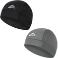 thumbnail image 1 of TAGVO 2 Packs Moisture Wicking Skull Cap Beanie Hat, Summer UV Protection Elastic Running hat Helmet Liner Under Helmet Hats Headwear, for Running Hiking Motorcycle Cycling Sports Hat Skull Cap, 1 of 8