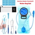 thumbnail image 1 of TAGVO Hydration Bladder 2 Liter BPA Free 70oz + Cleaning Brushes Kit, Leakproof Water Bladder Travel Reservoir Hydration Bag, Easy Cleaning by 3 Brushes and Air Drying by Collapsible Frame, 1 of 9
