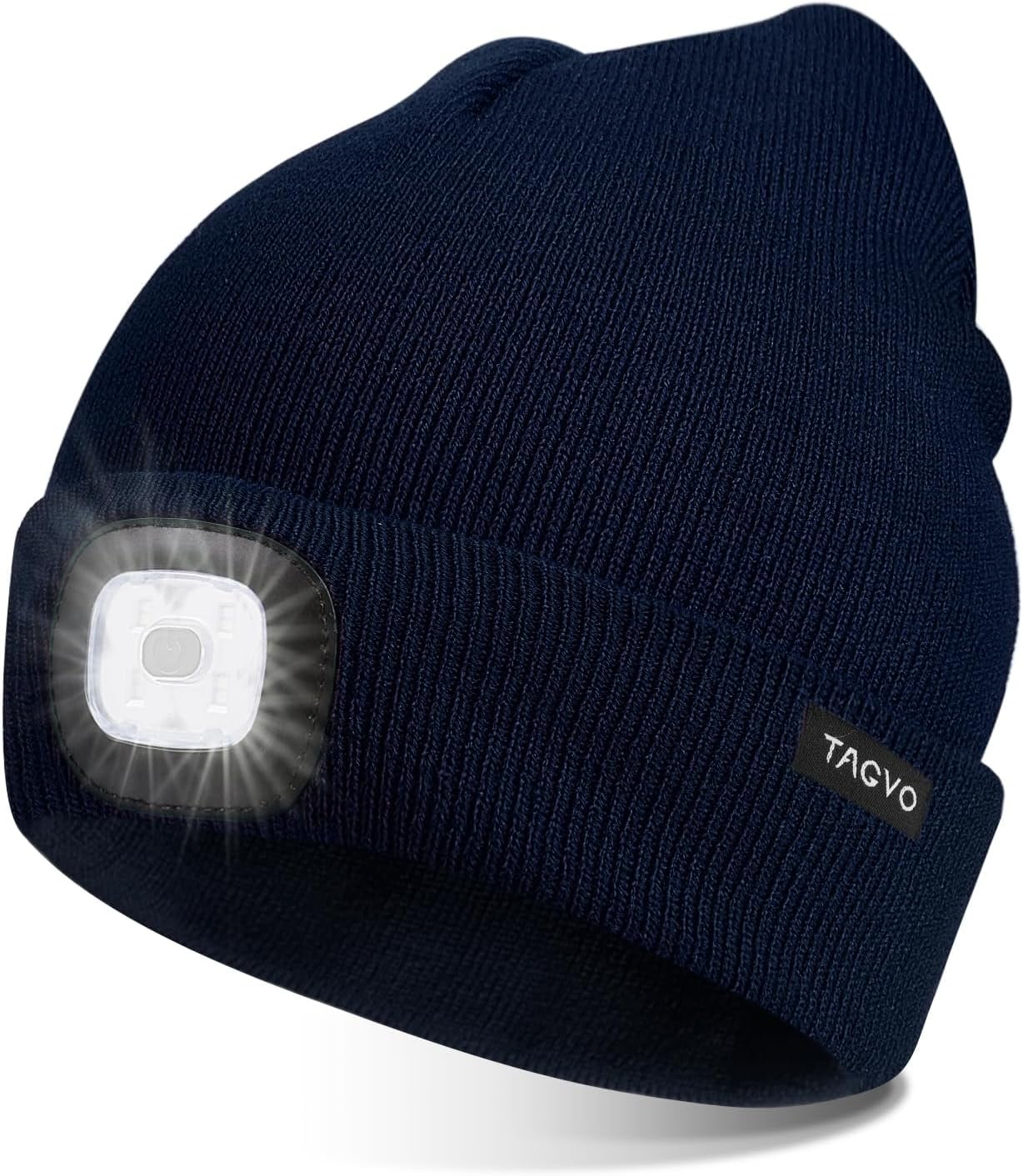 TAGVO Unisex Beanie with The Light, USB Rechargeable LED Caps