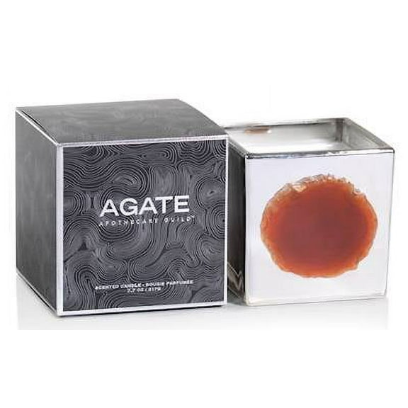 TAHITIAN GARDENIA ZODAX Silver Agate 8 oz Scented Jar Candle