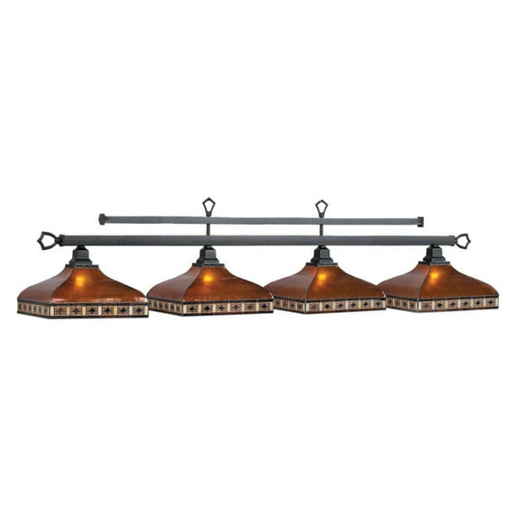 Traditional Style Tahoe 4-Light Billiard Pendant Light Fixture