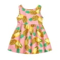 thumbnail image 1 of TAIAOJING 1-6Y Toddler Baby Kids Girls Sleeveless Pineapple Fruit Skirt Princess Dresses Clothes For 18-24 Months, 1 of 8