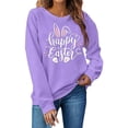 thumbnail image 1 of TAIAOJING 2024 Women's Fashion Easter Printed Sweatshirt Round Neck Long Sleeved Hoodie (1), 1 of 7