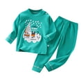 thumbnail image 1 of TAIAOJING Autumn Children's Underwear Cartoon Printing Set Cotton Baby Cotton Warm Boys And Girls Long Sleeve Pajamas Homewear 3-6 Months, 1 of 5