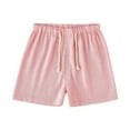 thumbnail image 1 of TAIAOJING Baby Boys Girls Capri Pants Kids Toddler Cotton Linen Summer Shorts Solid Color Casual Pants With Drawstring 4-5 Years, 1 of 4