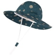 thumbnail image 1 of TAIAOJING Baby Girl Floral Cartoon Sun Hat With Sunscreen Outdoor Adjustable Toddler Beach Hat With Wide Brim Bucket Hats For Kids Cozy 1-2Y, 1 of 2