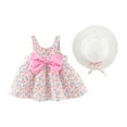 thumbnail image 1 of TAIAOJING Baby Girls Dresses Kids Clothes Summer Toddler Floral Ruched Sleeveless Girls Dress Lovely 3-12M, 1 of 3
