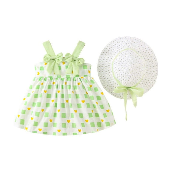 TAIAOJING Baby Girls Dresses Kids Clothes Summer Toddler Floral Ruched Sleeveless Girls Dress Trendy 2-3Y