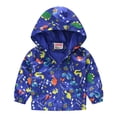 thumbnail image 1 of TAIAOJING Toddler Kids Baby Cartoon Jacket Windproof Coat Hooded Print Zipper Grils Boys Autumn Jacket Boys Coat&jacket 18-24 Months, 1 of 8