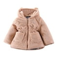 thumbnail image 1 of TAIAOJING Baby Girls' Hooded Jacket Toddler Winter Windproof Thicken Warm Outerwear Windbreaker Coat 6-12 Months, 1 of 3