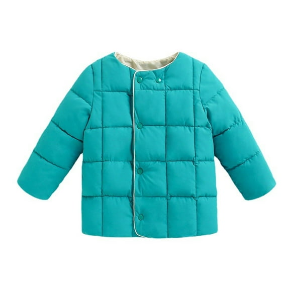 TAIAOJING Baby Girls Jacket Kids Toddler Boys Winter Warm Thick Solid Cotton Long Sleeve Padded Clothes Coat Outwear Clothes 2-3 Years