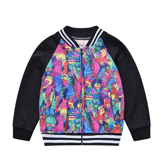 TAIAOJING Baby Girls Jacket Toddler Boys Winter Long Sleeve Fashion Prints Hooded Tops Soft Coat Outwear Clothes 12-18 Months