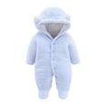 thumbnail image 1 of TAIAOJING Baby Girls' Long-Sleeve Bodysuit Winter Outwear Coat Romper Boys Warm Jumpsuit Cute Coat Jacket 0-3 Months, 1 of 7