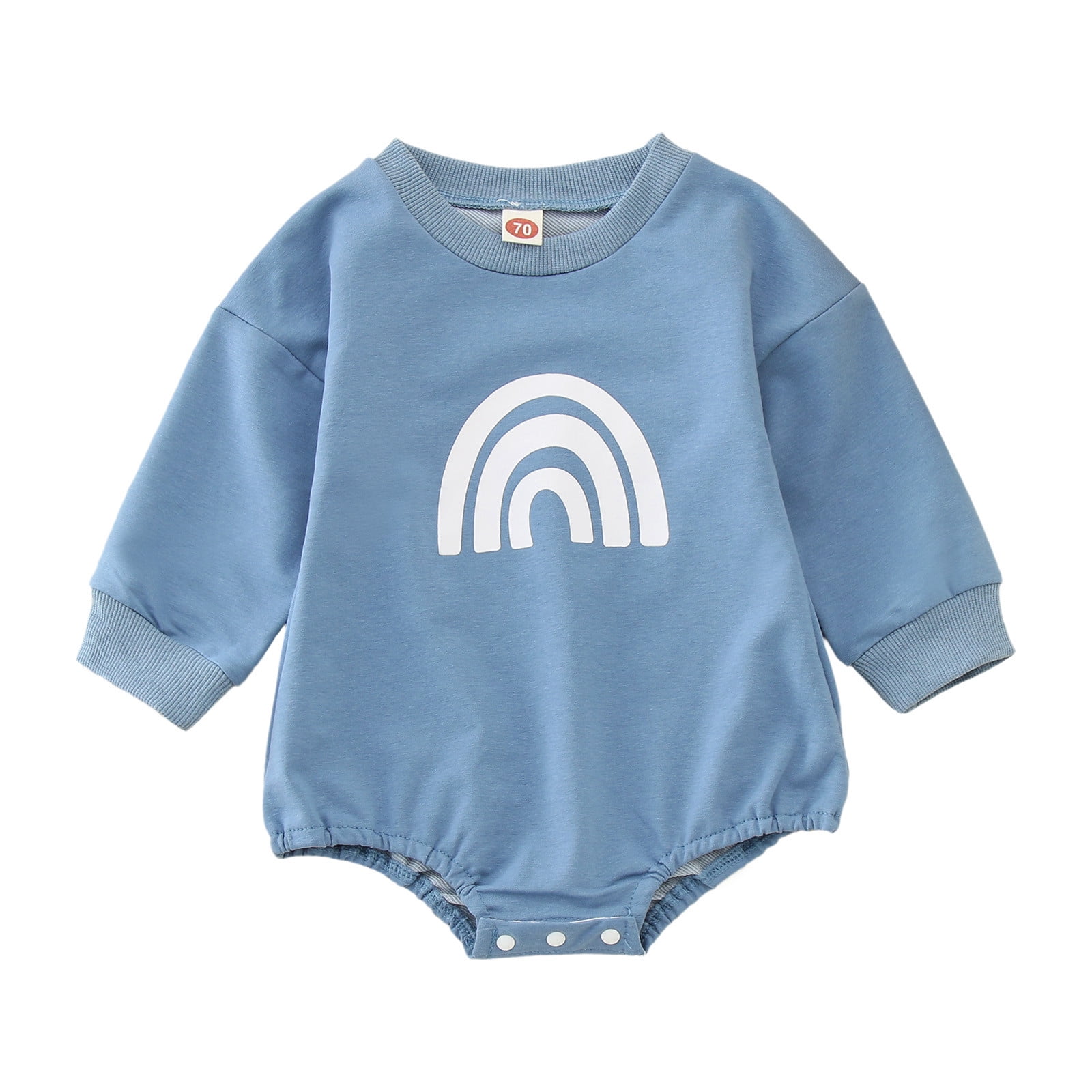 TAIAOJING Baby Girls One-piece Rompers Boy Fall Clothes Crew Neck ...